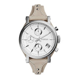 Fossil Boyfriend White Dial Beige Leather Strap Watch for Women - ES3811 Authentic Buy Shop Now