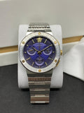 Versace Greca Quartz Blue Dial Silver Steel Strap Watch For Men - VEZ900221 Authentic Buy Shop Now