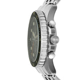 Fossil FB-01 Chronograph Black Dial Silver Steel Strap Watch for Men - FS5864 Authentic Buy Shop Now