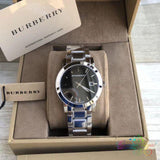 Burberry The City Black Dial Silver Stainless Steel Strap Watch for Women - BU9001 Authentic Buy Shop Now
