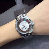 Marc Jacobs Henry Skeleton Silver Dial Silver Steel Strap Watch for Women - MBM3262 Authentic Buy Shop Now