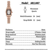 Emporio Armani Gianni T-Bar Analog Crystal Brown Dial Rose Gold Steel Strap Watch For Women - AR11407 Authentic Buy Shop Now