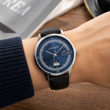 Lacoste Madrid Blue Dial Black Leather Strap Watch for Men - 2011034 Authentic Buy Shop Now