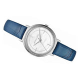 Michael Kors Cinthia Mother of Pearl Dial Blue Leather Strap Watch for Women - MK2661 Authentic Buy Shop Now