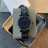Fossil Carlie Black Dial Black Steel Strap Watch for Women - ES4488 Authentic Buy Shop Now