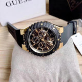 Guess Overdrive Black Dial Black Rubber Strap Watch for Women - W0149L4 Authentic Buy Shop Now