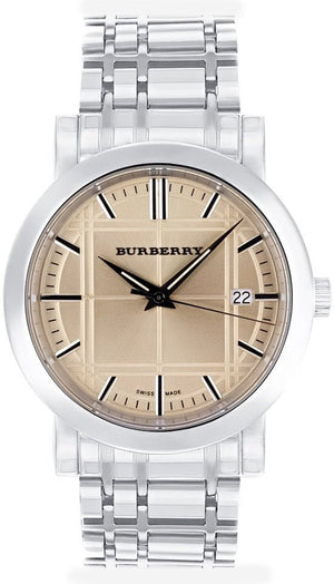 Burberry Heritage Collection Rose Gold Dial Silver Steel Strap Watch for Men - BU1352 Authentic Buy Shop Now