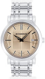 Burberry Heritage Collection Rose Gold Dial Silver Steel Strap Watch for Men - BU1352 Authentic Buy Shop Now