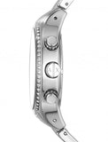 Armani Exchange The Driver Chronograph Black Dial Silver Steel Strap Watch For Men - AX1612 Authentic Buy Shop Now