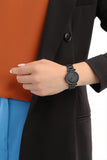 Fossil Carlie Black Dial Black Steel Strap Watch for Women - ES4488 Authentic Buy Shop Now