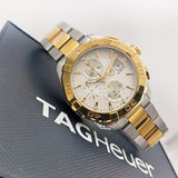 Tag Heuer Aquaracer Caliber 16 Automatic White Dial Two Tone Steel Strap Watch for Men - CAY2121.BB0923 Authentic Buy Shop Now