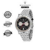 Maserati Legend Chronograph Black Dial Stainless Steel Watch For Men - R8873638001 Authentic Buy Shop Now