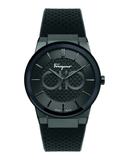 Salvatore Ferragamo Sapphire Black Dial Black Rubber Strap Watch for Men - SFHP00320 Authentic Buy Shop Now