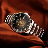 Mido Commander Automatic Gradient Black Dial Silver Steel Strap Watch For Men - M021.407.11.411.00 Authentic Buy Shop Now