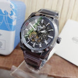 Fossil Everett Automatic Skeleton Grey Dial Grey Steel Strap Watch for Men - ME3206 Authentic Buy Shop Now