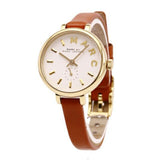 Marc Jacobs Sally White Dial Brown Leather Strap Watch for Women - MBM1351 Authentic Buy Shop Now