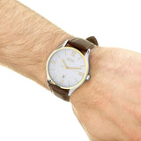 Hugo Boss Classic White Dial Brown Leather Strap Watch for Men - 1513486 Authentic Buy Shop Now