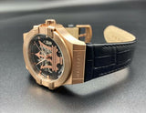 Maserati Potenza Automatic Rose Gold Dial Black Leather Strap Watch For Men - R8821108002 Authentic Buy Shop Now