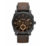 Fossil Machine Flight Chronograph Brown Dial Brown Leather Strap Watch for Men - FS4656 Authentic Buy Shop Now