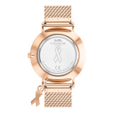 Coach Perry White Rose Gold Mesh Bracelet Watch for Women - 14503126 Authentic Buy Shop Now