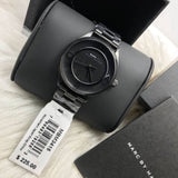 Marc Jacobs Tether Transparent Black Dial Black Steel Strap Watch for Women - MBM3415 Authentic Buy Shop Now