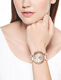 Michael Kors Sawyer Mother of Pearl White Dial Rose Gold Steel Strap Watch for Women - MK6282 Authentic Buy Shop Now