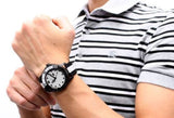 Gucci G Timeless XL White Dial Two Tone NATO Strap Watch For Men - YA126243 Authentic Buy Shop Now