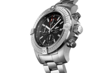 Breitling Super Avenger Chronograph 48 Black Dial Silver Steel Strap Watch for Men - A13375101B1A1 Authentic Buy Shop Now