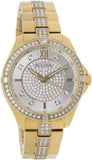 Bulova Crystal Collection Silver Crystal Dial Gold Steel Strap Watch for Women - 98L228 Authentic Buy Shop Now