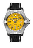 Breitling Avenger Automatic 45mm Seawolf Yellow Dial Black Nylon Strap Watch for Men - A17319101/1X2 Authentic Buy Shop Now
