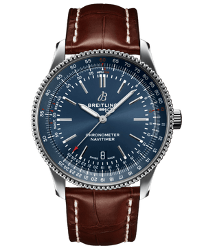 Breitling Navitimer 1 Automatic 41mm Blue Dial Brown Steel Strap Watch for Men - A17326161C1P1 Authentic Buy Shop Now