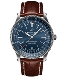 Breitling Navitimer 1 Automatic 41mm Blue Dial Brown Steel Strap Watch for Men - A17326161C1P1 Authentic Buy Shop Now