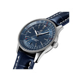 Breitling Navitimer Automatic 41 Blue Dial Blue Leather Strap Watch for Men - A17326161C1P3 Authentic Buy Shop Now