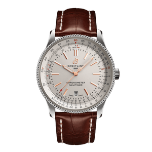 Breitling Navitimer 1 Automatic 41mm White Dial Brown Leather Strap Mens Watch - U17326241G1P2 Authentic Buy Shop Now