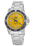 Breitling Superocean Automatic 44mm Yellow Dial Silver Steel Strap Watch for Men - A17375211/1A1 Authentic Buy Shop Now