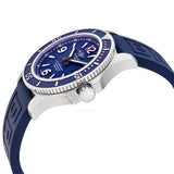 Breitling Superocean 44mm Automatic Blue Dial Blue Rubber Strap Watch for Men - A17367D81C1S2 Authentic Buy Shop Now