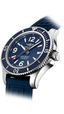 Breitling Superocean 44mm Automatic Blue Dial Blue Rubber Strap Watch for Men - A17367D81C1S2 Authentic Buy Shop Now