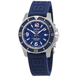 Breitling Superocean 44mm Automatic Blue Dial Blue Rubber Strap Watch for Men - A17367D81C1S2 Authentic Buy Shop Now