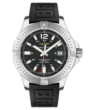 Breitling Colt Automatic 44mm Black Dial Rubber Strap Mens Watch - A1738811/BD44/152S Authentic Buy Shop Now