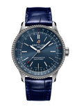 Breitling Navitimer Automatic 35 Blue Dial Blue Leather Strap Watch for Men - A17395161C1P1 Authentic Buy Shop Now