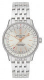 Breitling Navitimer Automatic 35 White Dial Silver Steel Strap Watch for Men - A17395F41G1A1 Authentic Buy Shop Now
