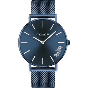 Coach Perry Blue Dial Blue Mesh Bracelet Watch for Women - 14503485 Authentic Buy Shop Now