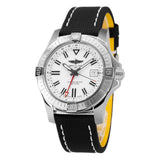 Breitling Avenger Automatic GMT 43 White Dial Black Nylon Strap Watch for Men - A32397101A1X1 Authentic Buy Shop Now