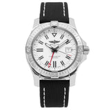 Breitling Avenger Automatic GMT 43 White Dial Black Nylon Strap Watch for Men - A32397101A1X1 Authentic Buy Shop Now