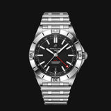 Breitling Chronomat GMT 40 Automatic Black Dial Silver Steel Strap Watch for Men - A32398101B1A1 Authentic Buy Shop Now