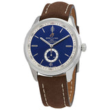 Breitling Premier Automatic 40mm Blue Dial Brown Leather Strap Mens Watch - A37340351C1X2 Authentic Buy Shop Now