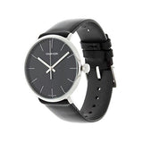 Calvin Klein High Noon Quartz Black Dial Black Leather Strap Watch for Men - K8M211C1 Authentic Buy Shop Now