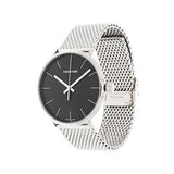 Calvin Klein High Noon Black Dial Silver Mesh Bracelet Watch for Men - K8M21121 Authentic Buy Shop Now