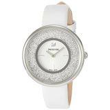 Swarovski Crystalline Pure White Dial White Leather Strap Watch for Women - 5275046 Authentic Buy Shop Now