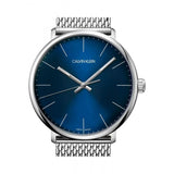 Calvin Klein High Noon Quartz Blue Dial Silver Mesh Bracelet Watch for Men - K8M2112N Authentic Buy Shop Now